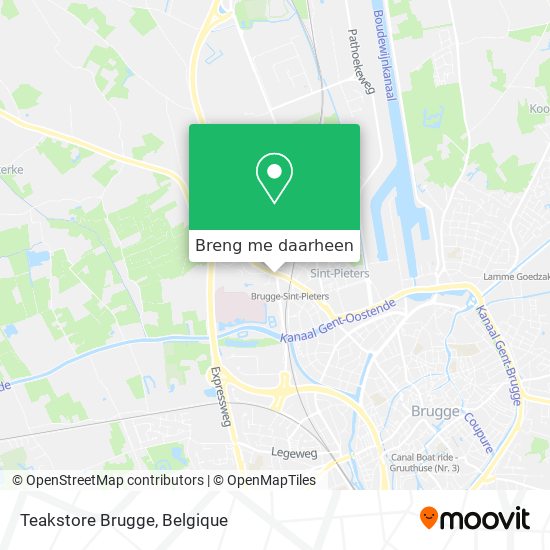 Teakstore Brugge kaart