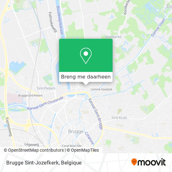 Brugge Sint-Jozefkerk kaart