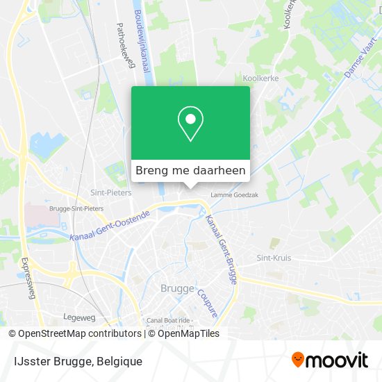 IJsster Brugge kaart