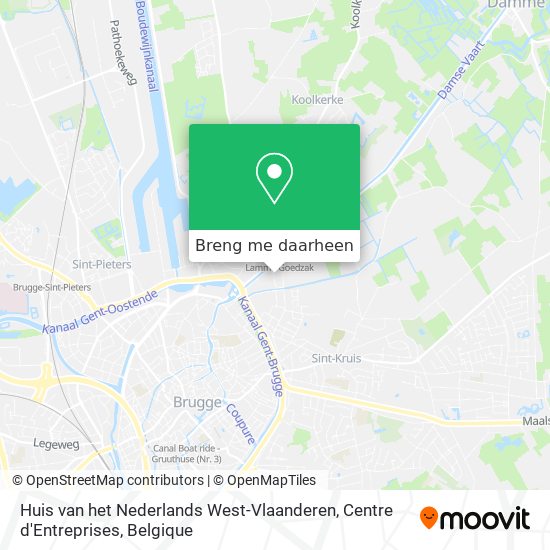 Huis van het Nederlands West-Vlaanderen, Centre d'Entreprises kaart