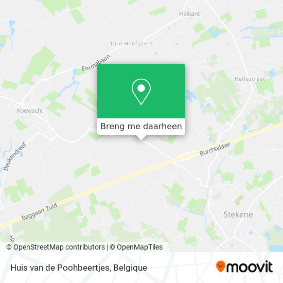 Huis van de Poohbeertjes kaart