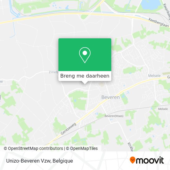 Unizo-Beveren Vzw kaart