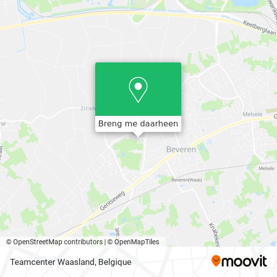 Teamcenter Waasland kaart