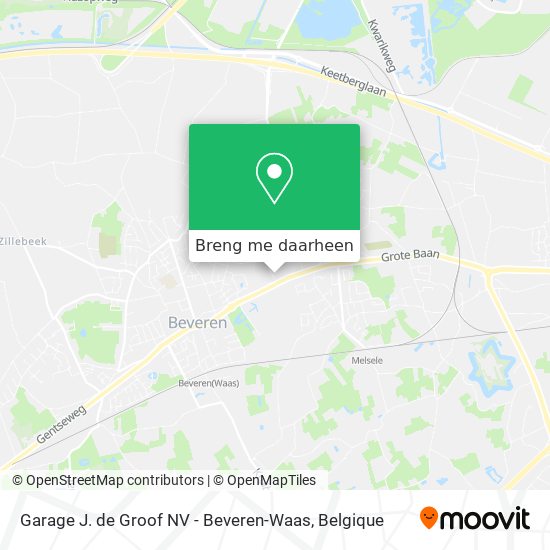 Garage J. de Groof NV - Beveren-Waas kaart