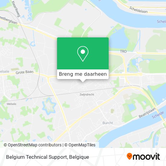 Belgium Technical Support kaart