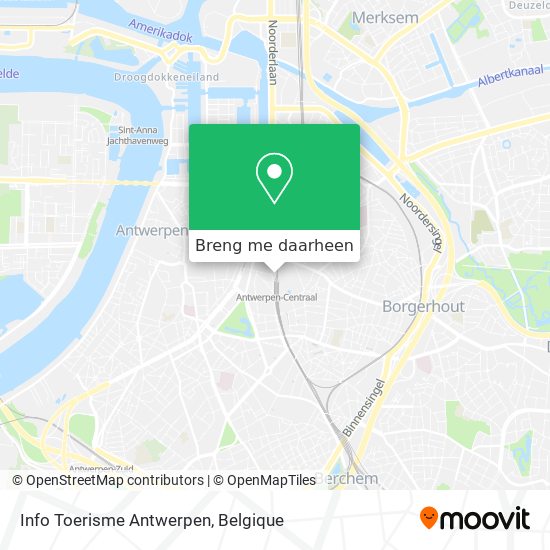 Info Toerisme Antwerpen kaart