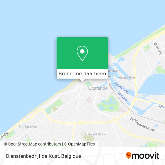 Dienstenbedrijf de Kust kaart