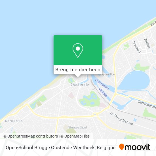 Open-School Brugge Oostende Westhoek kaart