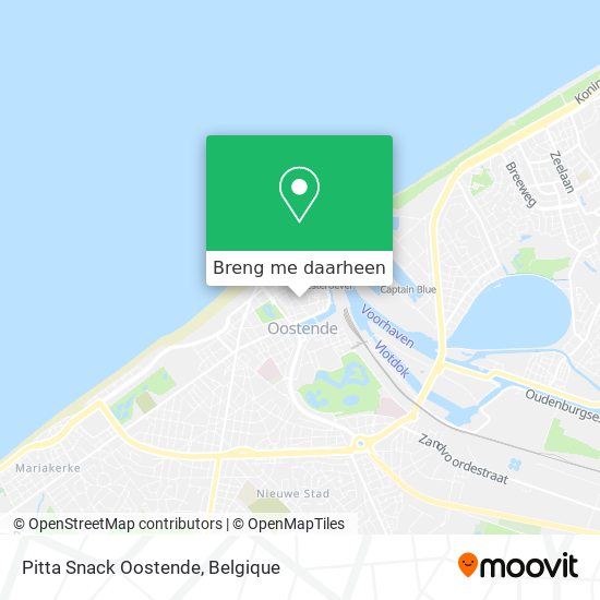 Pitta Snack Oostende kaart