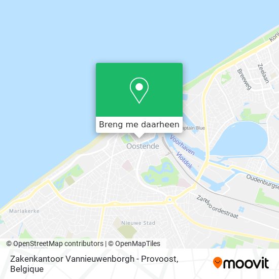 Zakenkantoor Vannieuwenborgh - Provoost kaart