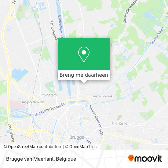 Brugge van Maerlant kaart