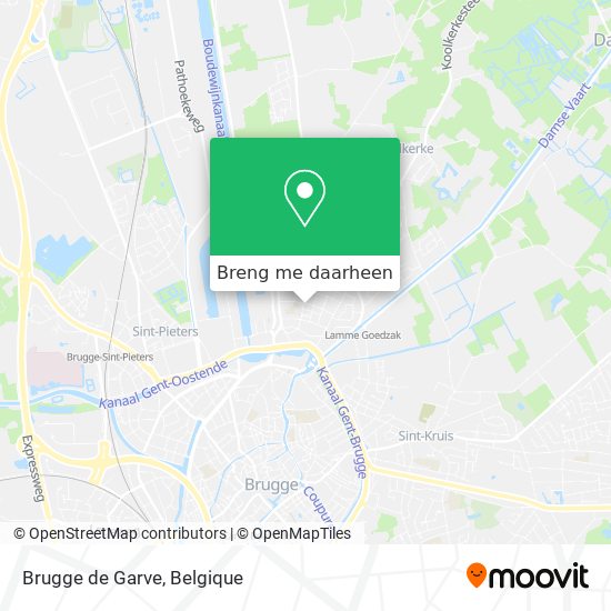 Brugge de Garve kaart