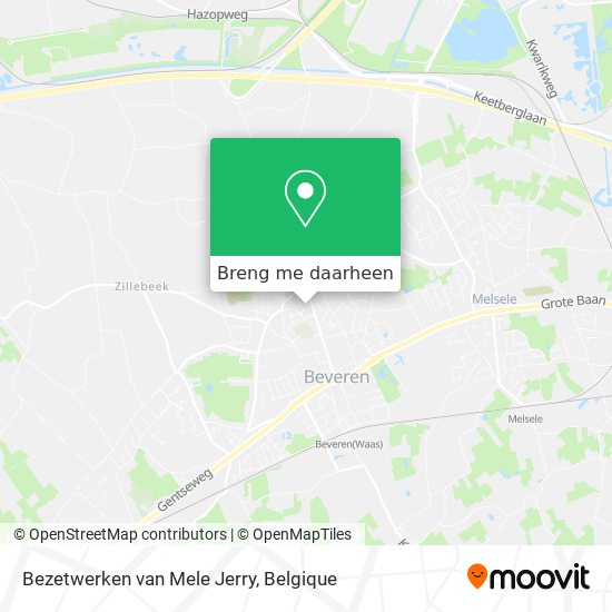 Bezetwerken van Mele Jerry kaart