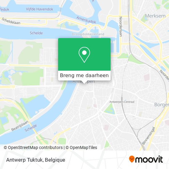Antwerp Tuktuk kaart
