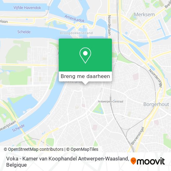 Voka - Kamer van Koophandel Antwerpen-Waasland kaart