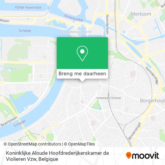 Koninklijke Aloude Hoofdrederijkerskamer de Violieren Vzw kaart