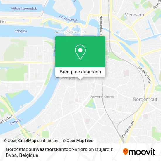 Gerechtsdeurwaarderskantoor-Briers en Dujardin Bvba kaart