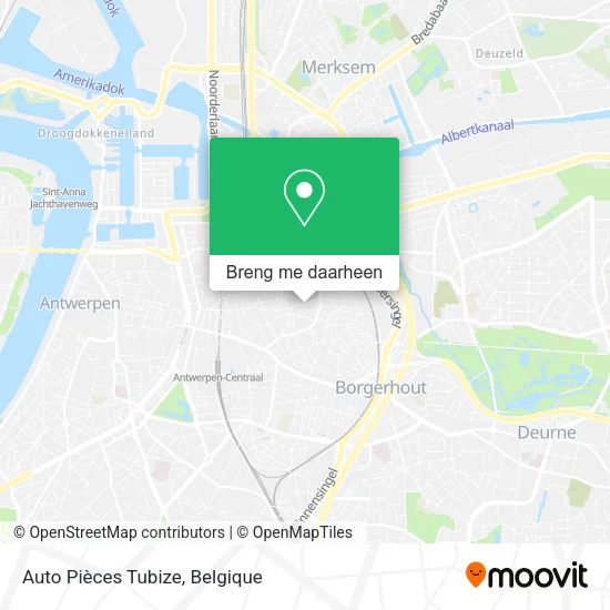 Auto Pièces Tubize kaart