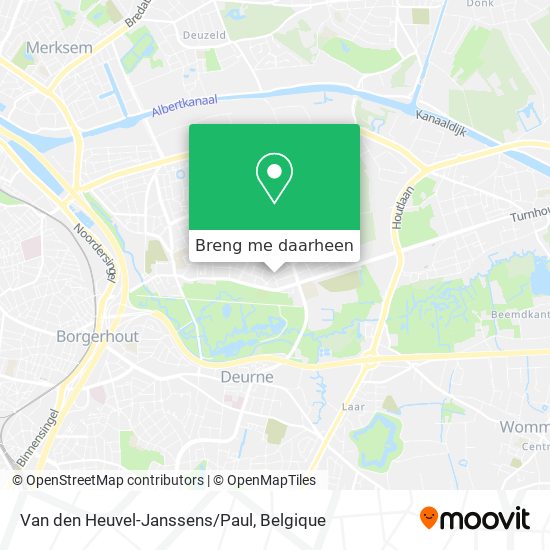 Van den Heuvel-Janssens/Paul kaart