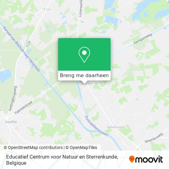 Educatief Centrum voor Natuur en Sterrenkunde kaart