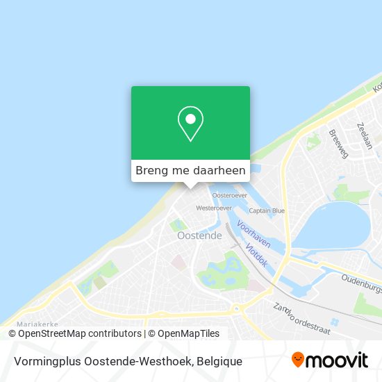 Vormingplus Oostende-Westhoek kaart