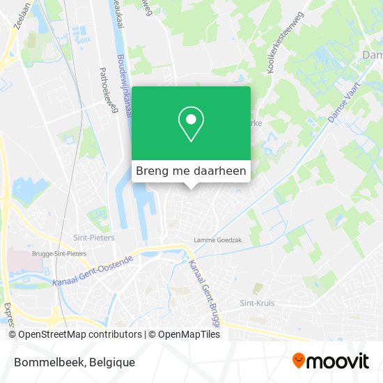 Bommelbeek kaart