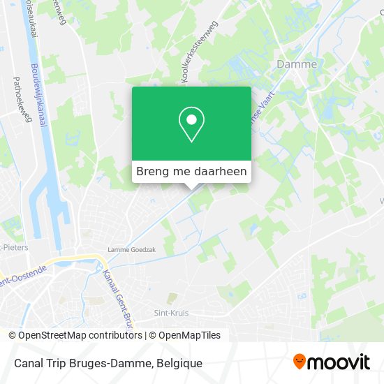 Canal Trip Bruges-Damme kaart