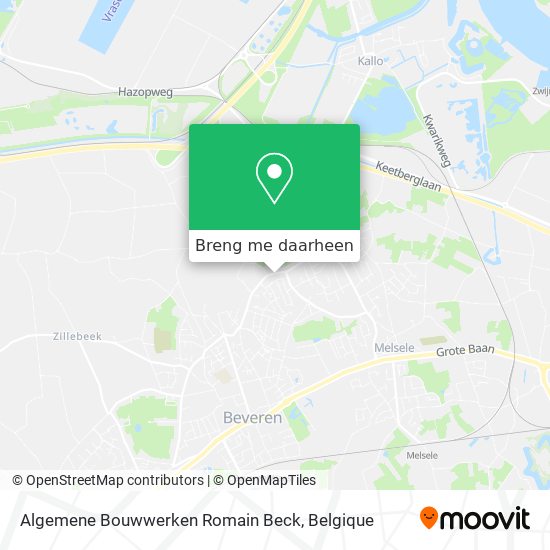 Algemene Bouwwerken Romain Beck kaart