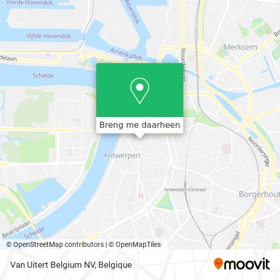Van Uitert Belgium NV kaart