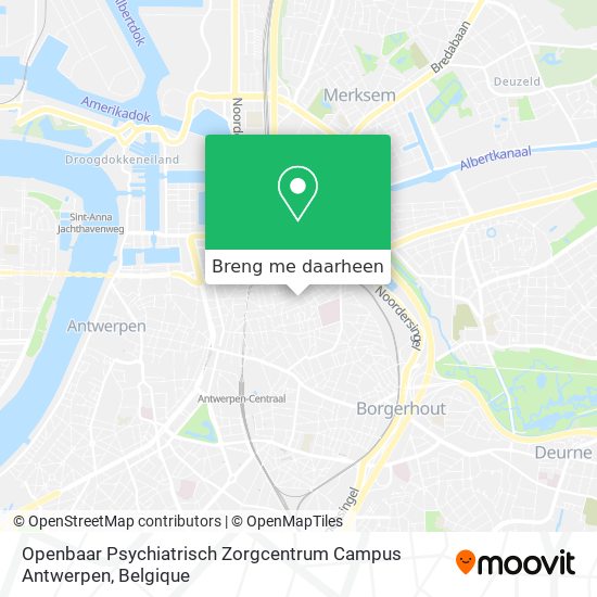 Openbaar Psychiatrisch Zorgcentrum Campus Antwerpen kaart