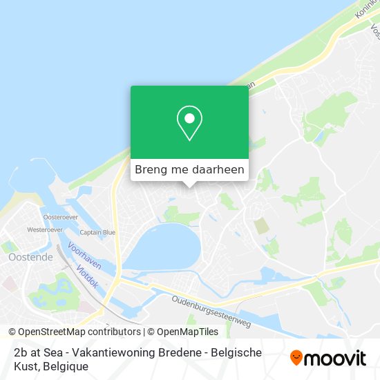 2b at Sea - Vakantiewoning Bredene - Belgische Kust kaart