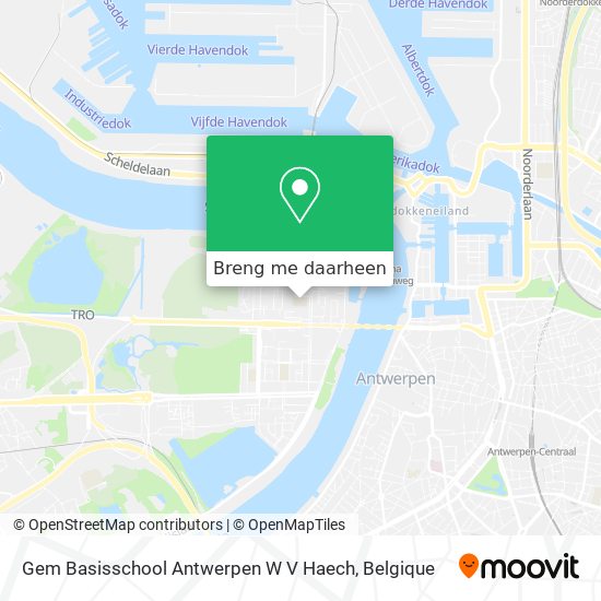 Gem Basisschool Antwerpen W V Haech kaart