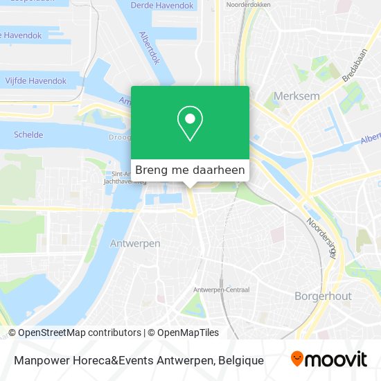 Manpower Horeca&Events Antwerpen kaart