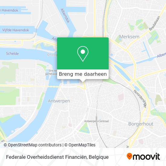 Federale Overheidsdienst Financiën kaart