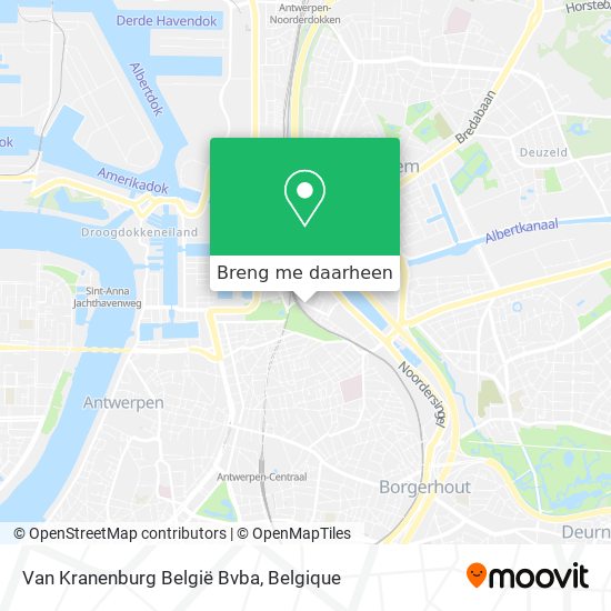 Van Kranenburg België Bvba kaart