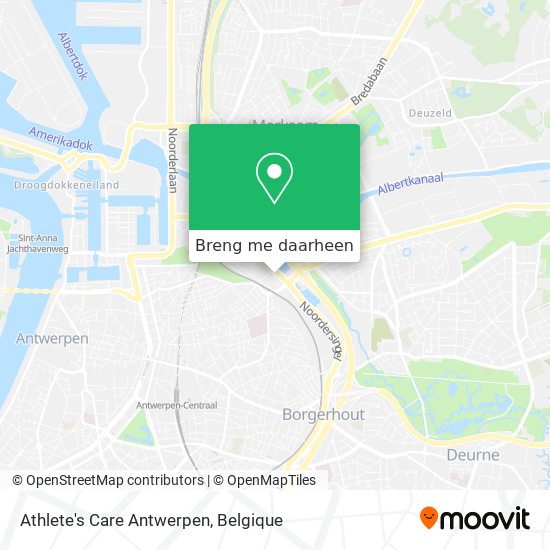 Athlete's Care Antwerpen kaart