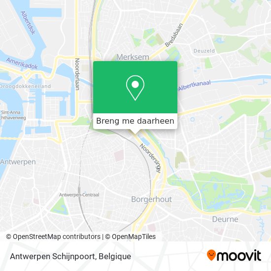 Antwerpen Schijnpoort kaart