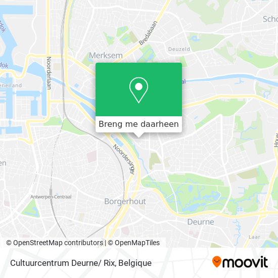 Cultuurcentrum Deurne/ Rix kaart