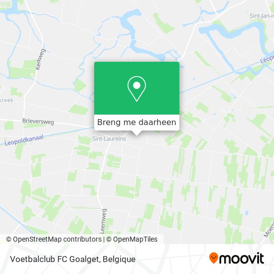 Voetbalclub FC Goalget kaart