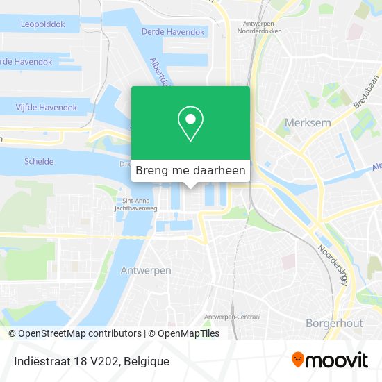 Indiëstraat 18 V202 kaart