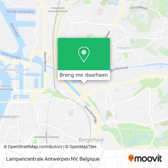 Lampencentrale Antwerpen NV kaart