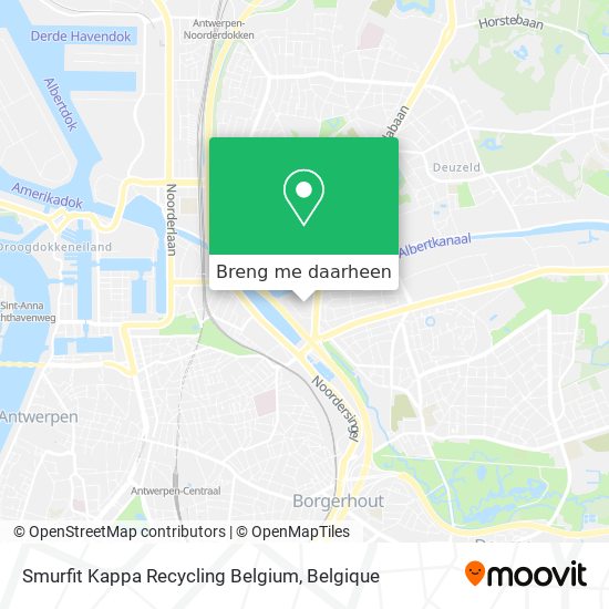 Smurfit Kappa Recycling Belgium kaart