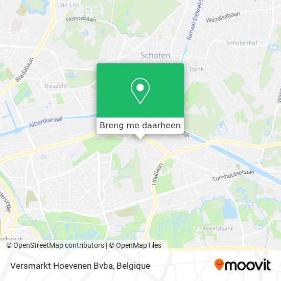 Versmarkt Hoevenen Bvba kaart