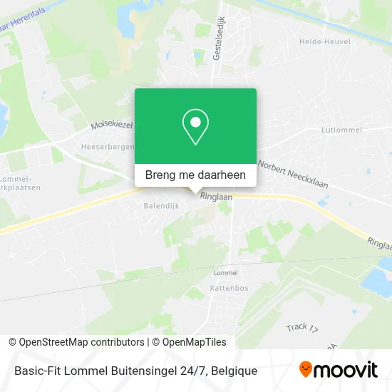 Basic-Fit Lommel Buitensingel 24 / 7 kaart