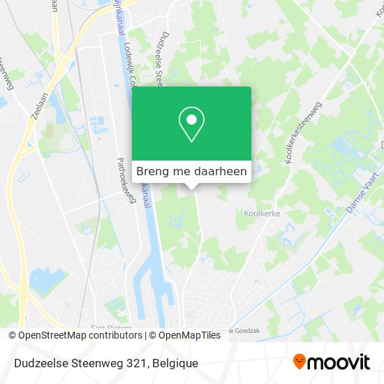 Dudzeelse Steenweg 321 kaart