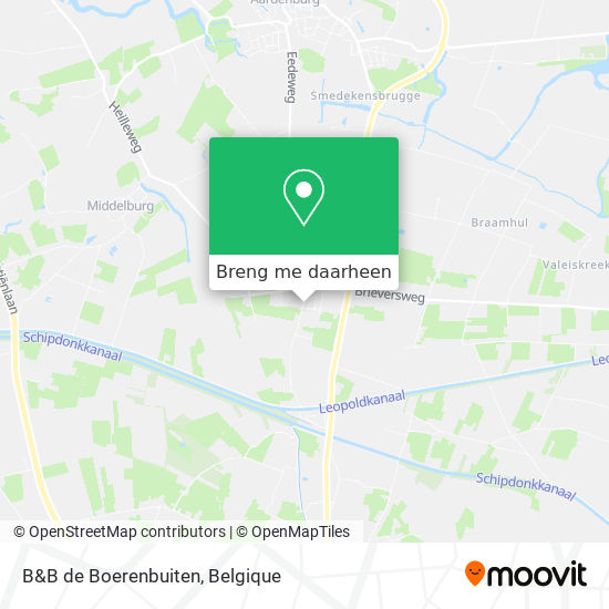 B&B de Boerenbuiten kaart