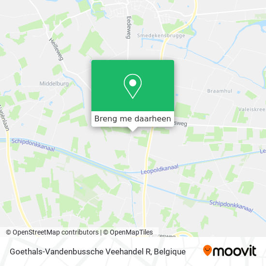 Goethals-Vandenbussche Veehandel R kaart