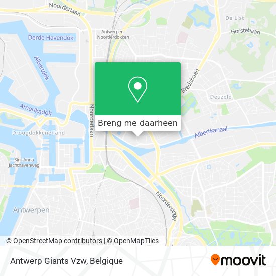 Antwerp Giants Vzw kaart
