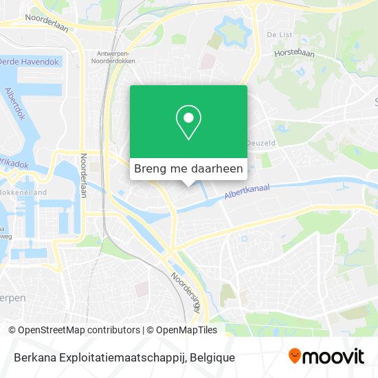 Berkana Exploitatiemaatschappij kaart