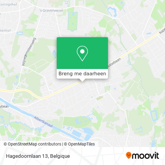 Hagedoornlaan 13 kaart